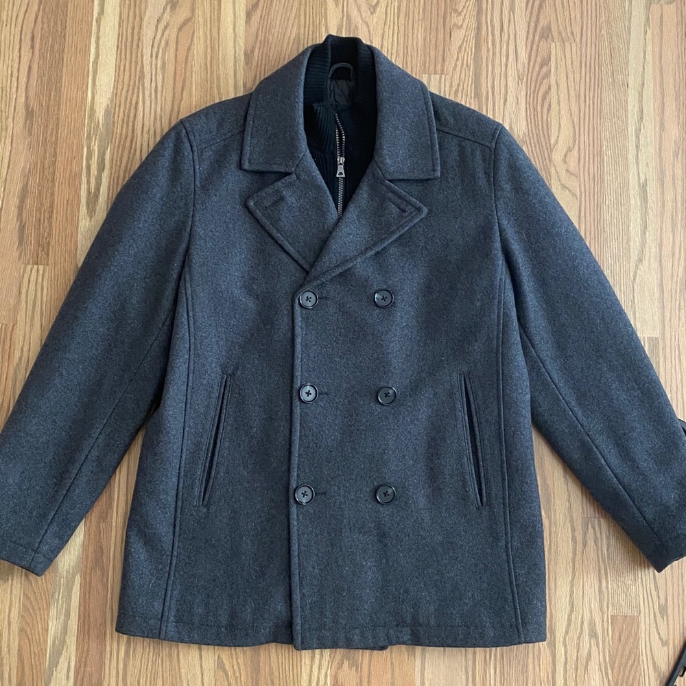 INC Men's Peacoat in Charcoal.  Medium.